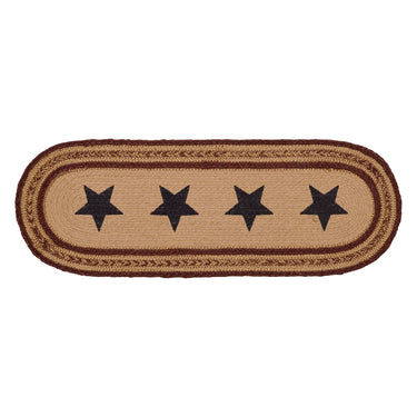 Potomac Jute Braided Table Runner Stencil Stars 8